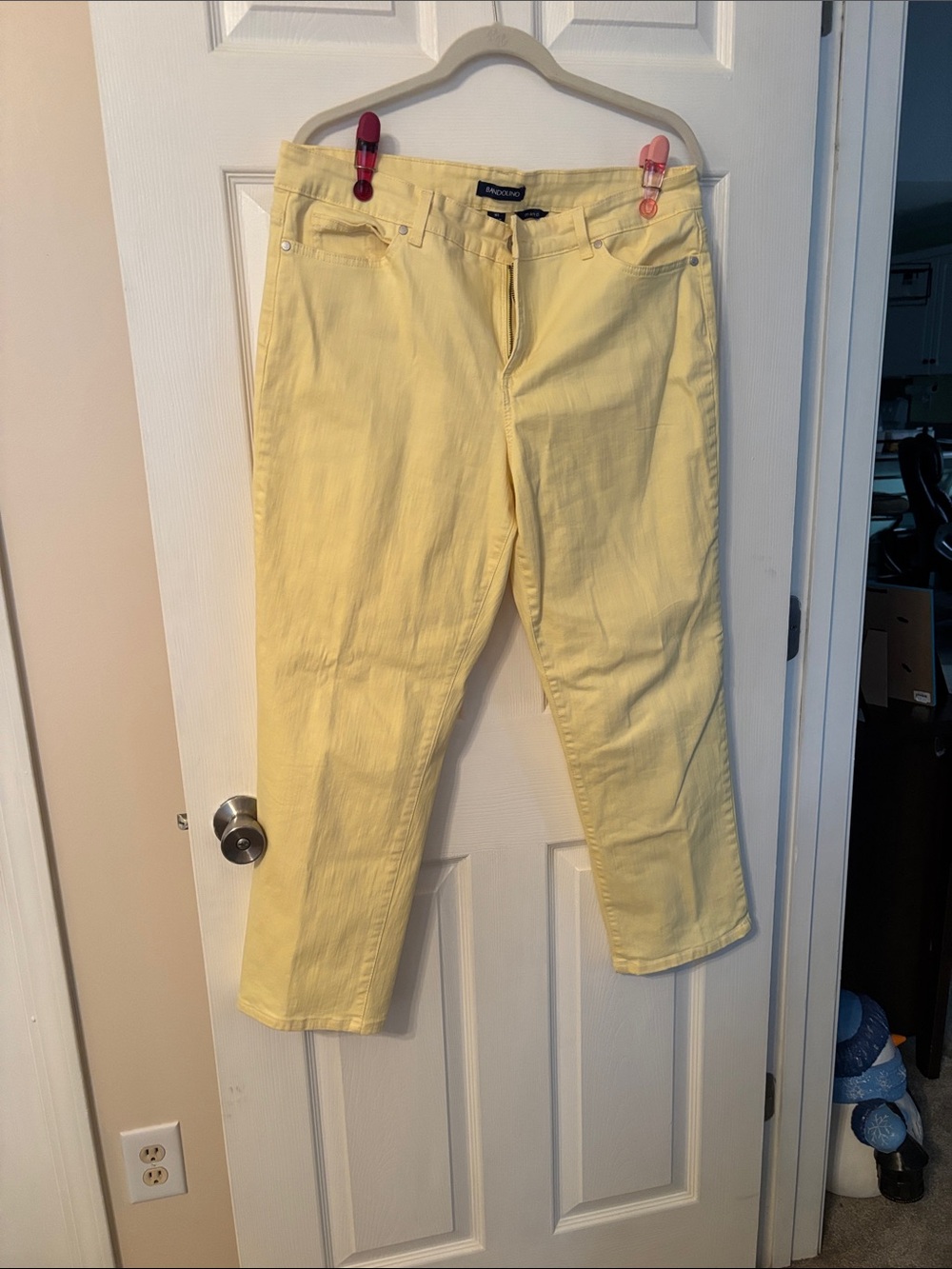 Bandolino Yellow Straight-Leg Jeans